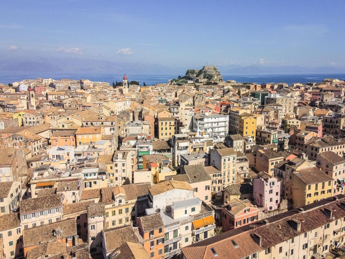 Tenedos Old Town Corfu  Luaran gambar